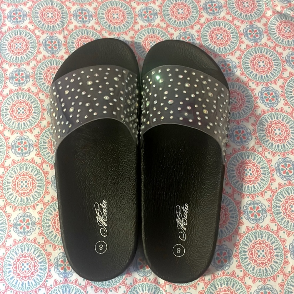 Black diamond slides size 8 (womens)